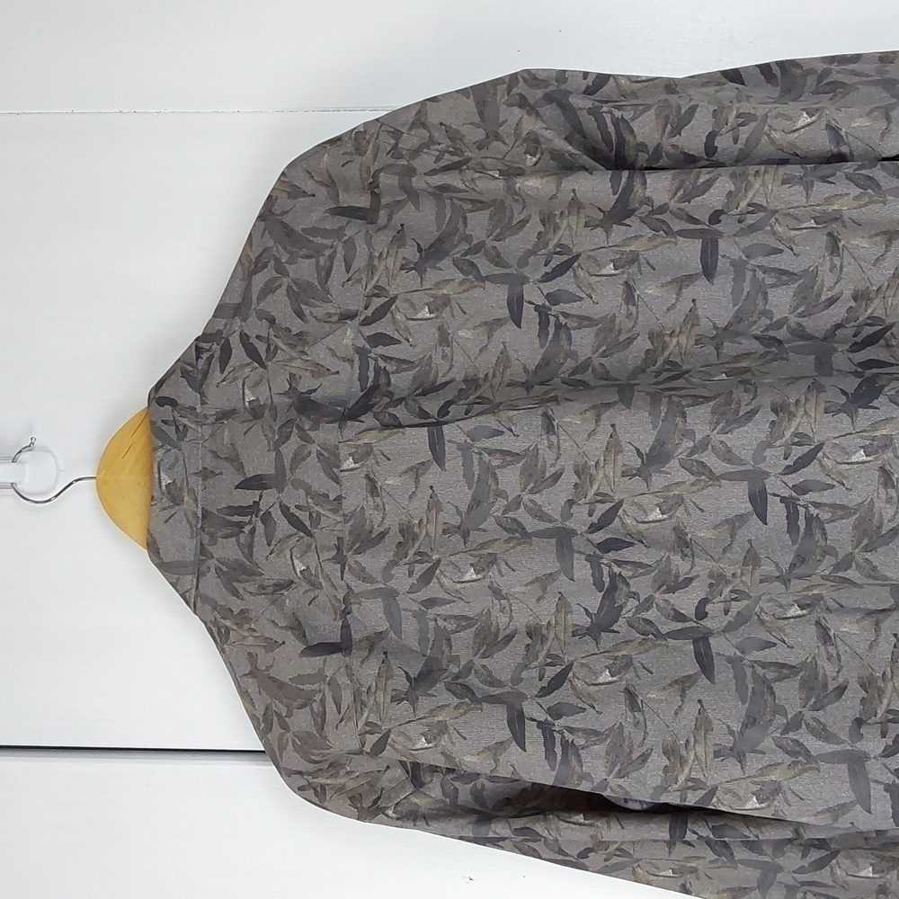 Bugatchi Mens Neutral Leaf Print Button Down Dres… - image 5